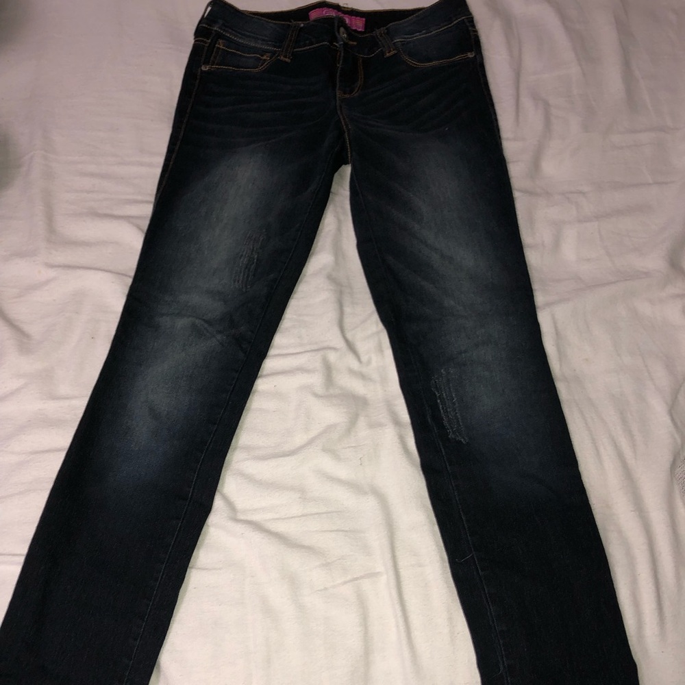 Dark blue skinny jeans